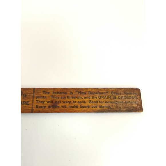 Ruler SOUVENIR G. P. O. JOB ROOM BOOTH, COLUMBIAN UNION FAIR 1899 Wooden Ruler - Picture 6 of 16